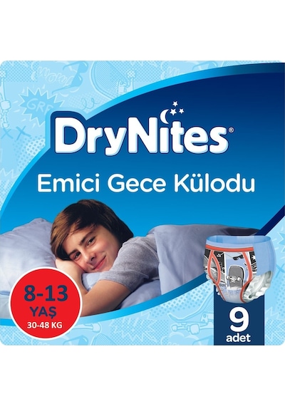 Drynites Emici Gece Külodu/külot Bez Erkek 8-13 Yaş 30-48kg Large L