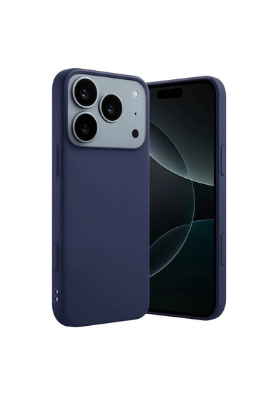 Apple Uyumlu   iPhone 17 Pro Max First Silikon - Lacivert