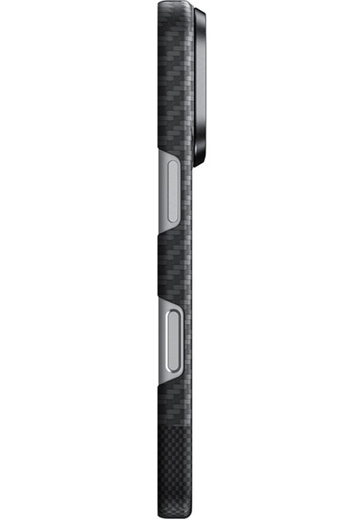 Apple Uyumlu iPhone 17 Pro Max Kılıf M-safe 1500d Aramid Fiber Amazingthing Titan Max Seri Kapak Siyah-gri Siyah - Gri
