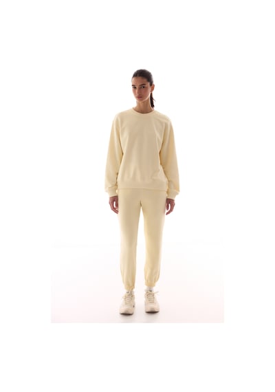 Penti Ekru Bisiklet Yaka Regular Kesim Pamuklu Sweatshirt