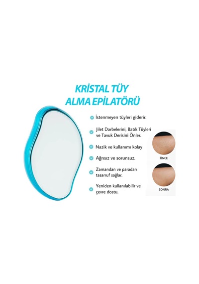 Epılator Tüy Alma Epilatörü Kristal