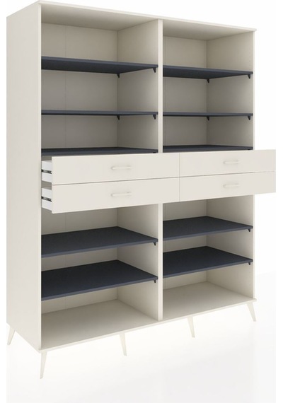 Kronos Gardrop 10 Raflı 4 Çekmeceli 176x59x221 Aytaşı-antrasit/aytaşı Antrasit/aytaşı Kronos Gardrop 10 Raflı 4 Çekmeceli 176x59x221 Aytaşı-antrasit/aytaşı Antrasit/aytaşı