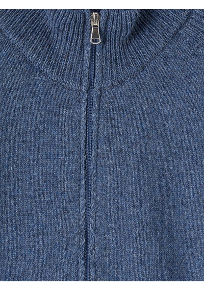 LC Waikiki Lc Waıkıkı Mavi Regular Fit Dik Yaka Erkek Triko Hırka