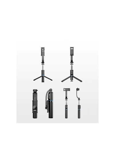 Uzaktan Kumandalı Selfie Çubuğu Recci Rss-w03 Bluetooth 5.0 Çok Fonksiyonlu Max 1060mm 6.7 İnc