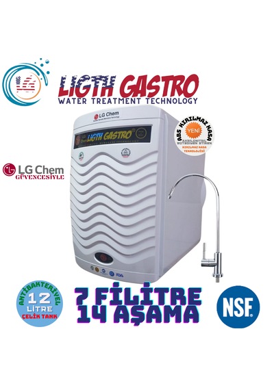 Light Gastro Gold 12 Litre 7 Filtre 14 Aşama Su Arıtma Cihazı