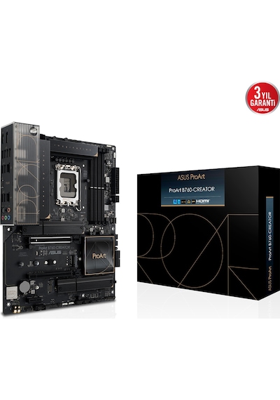 Asus PROART B760-Creator Intel B760 LGA1700 DDR5 7800 M2 Anakart