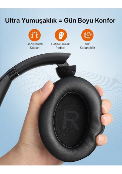 Taotronics TT-BH1119 Bluetooth 5.3 Aktif Gürültü Engelleyici Kulak Üstü Kulaklık