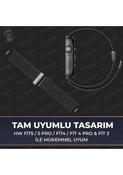 Örgü Loop Huawei Watch Fit 5/fit 5 Pro/fit 4/fit 4 Pro/fit 3 İle Uyumlu Kordon Manyetik Tokalı Konforlu Fit 5 Kordon Nefes Alabilen Elastik Kumaşlı Huawei Fit 5 Pro Kordonu Çok Renkli