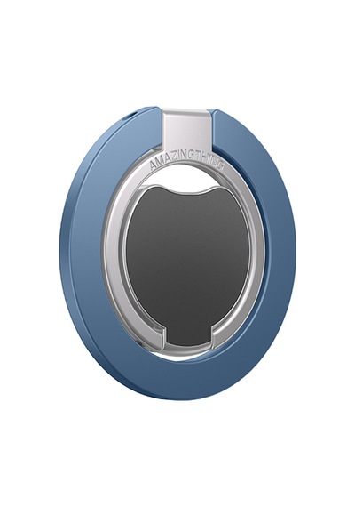 Amazingthing Magnetik 360 Dönebilen Titan Magflex Serisi Telefon Parmak Ring Stand Mavi Mavi