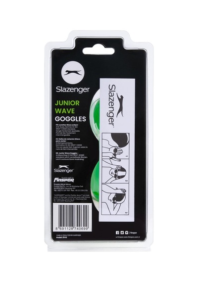 Slazenger Junior Yüzücü Gözlüğü Wave 2546 Smokegreenlgreen Çok Renkli