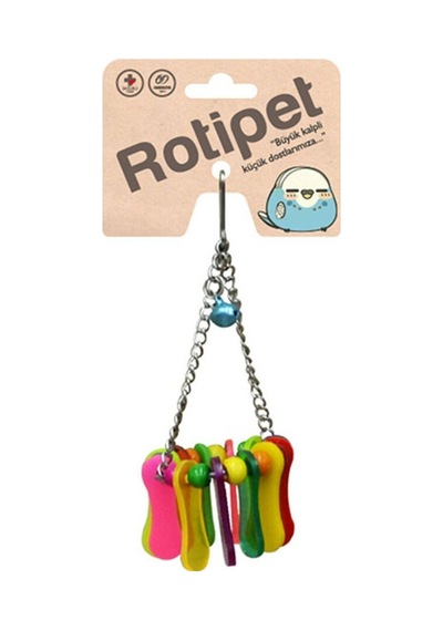 Rotipet Kuş Oyuncağı Akrilik Çubuklu Sarkaç 02
