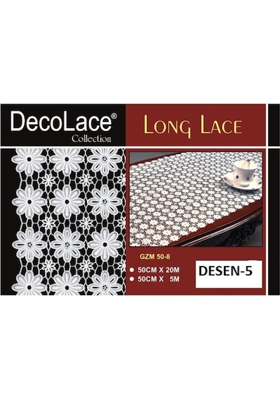 PVC Dantel Buzdolabı ve Dolap Çekmece Raf Sehpa Örtüsü En:50 CM