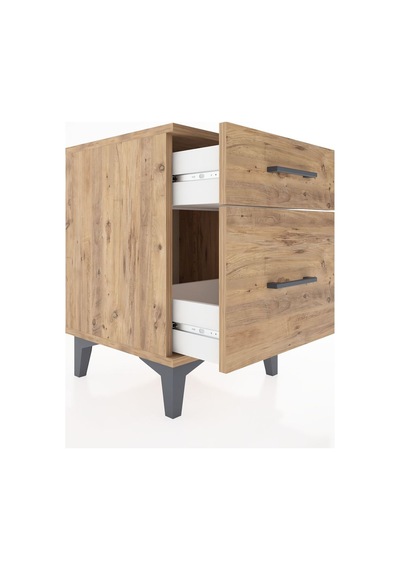 Hyperion Komodin 2 Çekmeceli 44x44x64 Çam-çam Çam