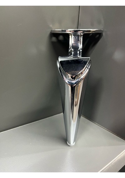 Belek Metal Ayak 25cm Krom Koltuk Dolap Komidin Şifonyer Modern Tv Ünite Modern Mobilya Puf Gümüş