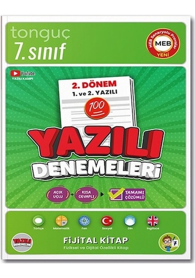 7. Sınıf Yazılı Denemeleri 2. Dönem 1 ve 2. Yazılı -  Tonguç Akademi