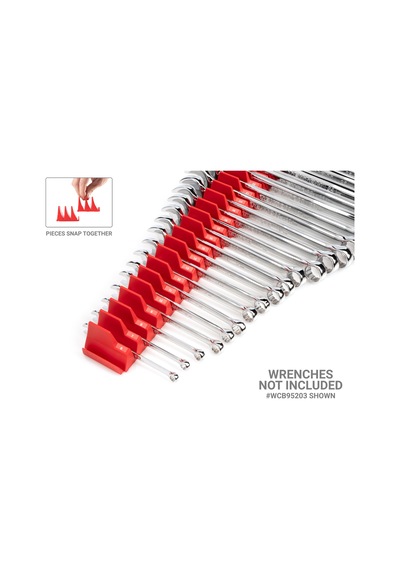 Tekton 80-tool Modular Slotted Organizer Set Red Otm92280