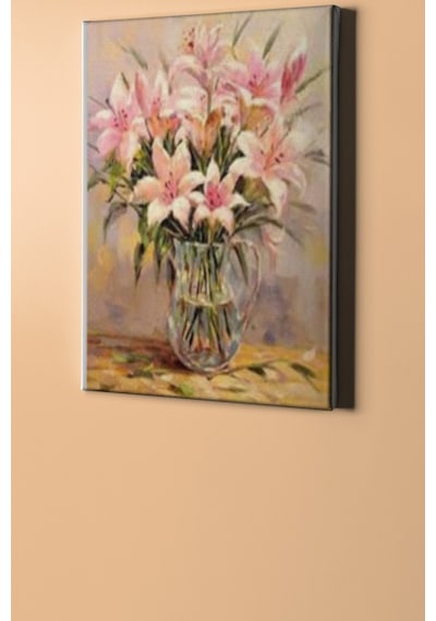 Webstyle Sayılarla Boyama Seti Kasnaklı Zarif Zambak 40 X 50 Cm