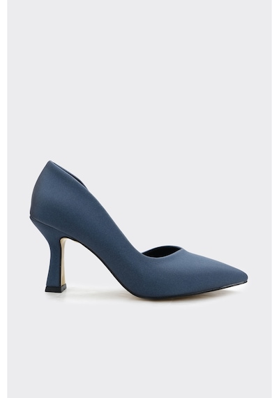 Derinet Kalın Topuklu Kadın Stiletto L.saten L.saten