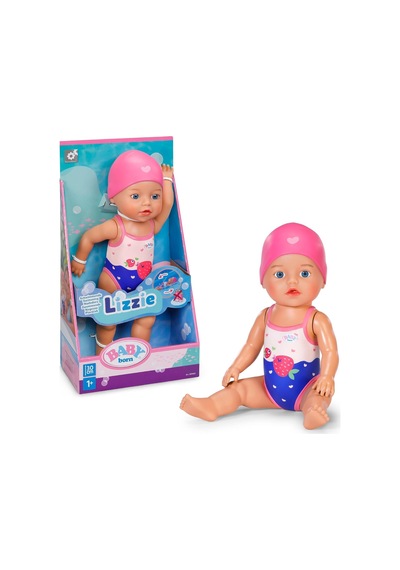 Zapf Creation Baby Born 30cm Yüzen Bebek Lizzie, Oyuncak Açık Bej