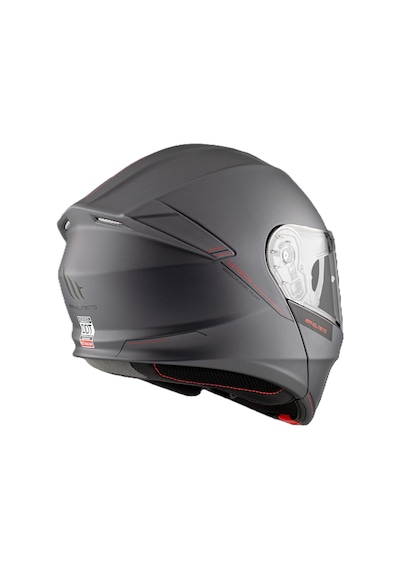Mt Genesis FU935SV Solid A2 Matt Titanium Çene Açılır Motosiklet Kaskı Gri