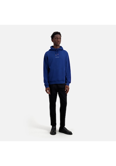 The Kooples Erkek Kapüşonlu Baskılı Mavi Sweatshırt