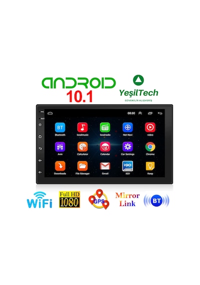 Exvol 7 İnc Android 12 Multimedya 2/32GB CarPlayli Double Ips Ekran+Kamera Exvol 7 İnc Android 12 Multimedya 2/32GB CarPlayli Double Ips Ekran+Kamera