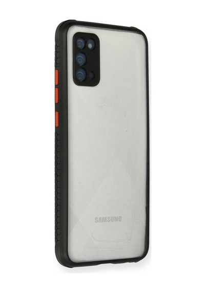 Samsung Galaxy A02s Kılıf Miami Şeffaf Silikon - Siyah Çok Renkli