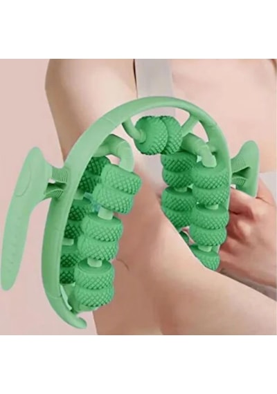 Hepsiuygunn 13 Tekerlekli Circular Lenfatik Masaj Roller - Selülit Giderici, Cilt Sıkılaştırıcı, Bacak Kol Sırt Masaj Aleti Çok Renkli