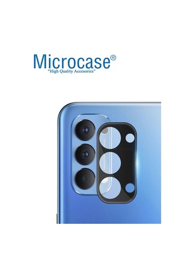 Oppo Uyumlu Reno 5 Pro (5G) Kamera Lens Halkası - Kapalı Tasarım Siyah