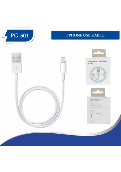 Poly Gold Pg-501 Birebir Apple Uyumlu iPhone Usb Kablo Kutulu