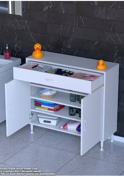Eliusta Rose 100 Cm Beyaz 1 Çekmeceli Banyo Mutfak Dolabı 4 Bölmeli 3 Raflı Çok Amaçlı Dolap 100x88x32,5 Cm Beyaz Eliusta Rose 100 Cm Beyaz 1 Çekmeceli Banyo Mutfak Dolabı 4 Bölmeli 3 Raflı Çok Amaçlı Dolap 100x88x32,5 Cm Beyaz