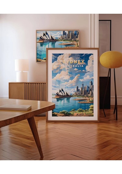 Çerçevesiz Poster Sydney Limanı Ve Opera Binası