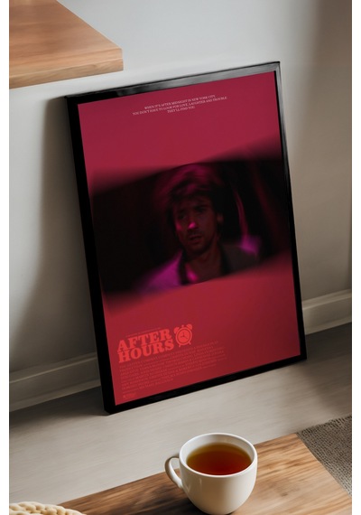 After Hours Siyah Ahşap Çerçeveli Poster, Dekoratif Film Duvar Tablosu