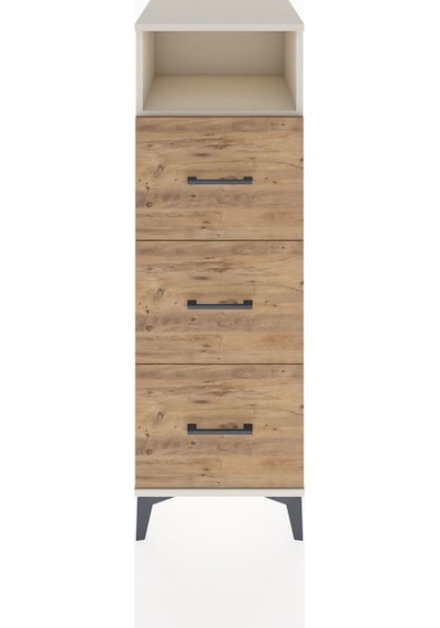 Hyperion Dolap Tek Raflı 3 Çekmeceli 44x44x134 Aytaşı-çam Aytaşı