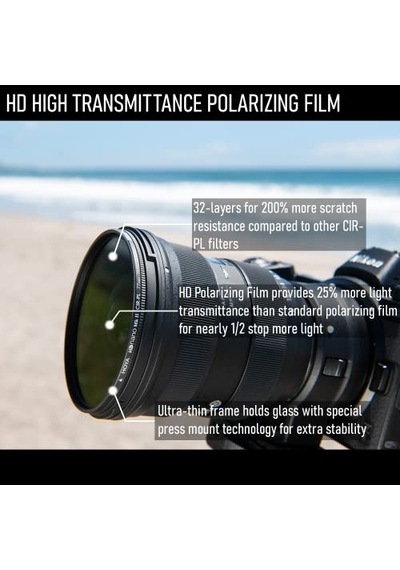 Hoya Filtre Hd Nano Mkıı Cır-pl 77 Mm