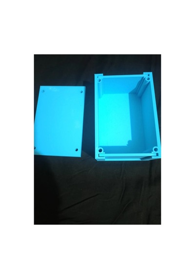 Elektronik Plastik Proje Kutusu 1150 105 80 Mm Açık Mavi