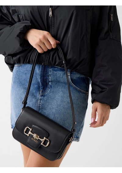 Guess Janie Dönüştürülebilir Kapaklı Kadın Siyah Çapraz Çanta Hwvg9910210-bla