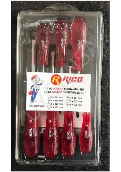 Rico 7 Parça Kraft Tornavida Seti