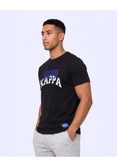 Kappa Logo İxtal Tur Erkek Siyah Regular Tişört