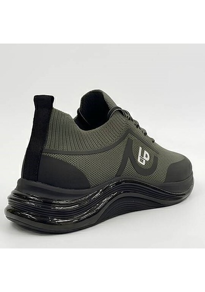 Daytex 1112 Erkek Siyah Triko Knit İthal Taban Sneaker Haki