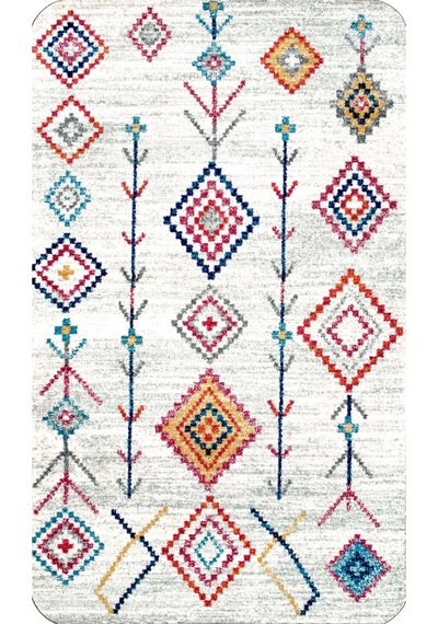 Rovigo Home Baskılı Kaymaz Taban 2 Li Banyo Paspas Takım Rvg5139-100X60-60X50 Çok Renkli