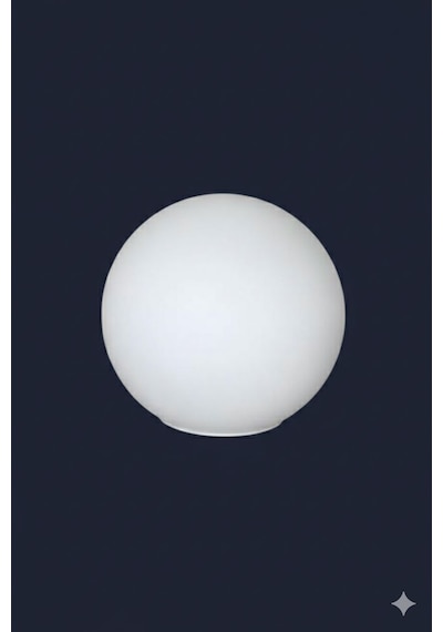 Livora Lighting Beyaz Rengi 15 Cm Glop Fanus Avize Camı Beyaz Beyaz