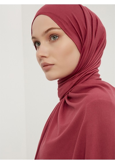Şaless Likralı Penye Şal- Rose