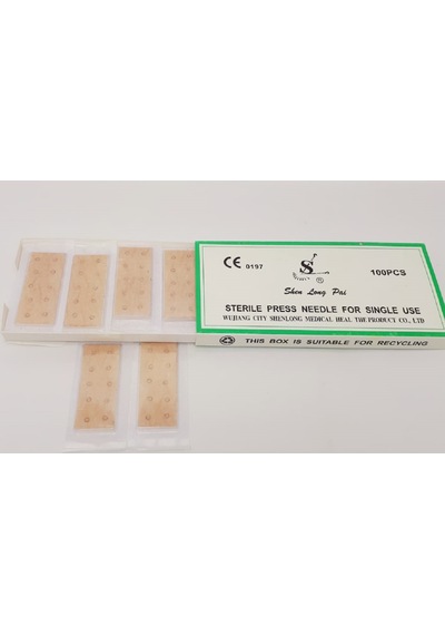 Shenlong Press Needle 0.22 X1.7 Mm-d 100 Adet Kalıcı Kulak Iğn...