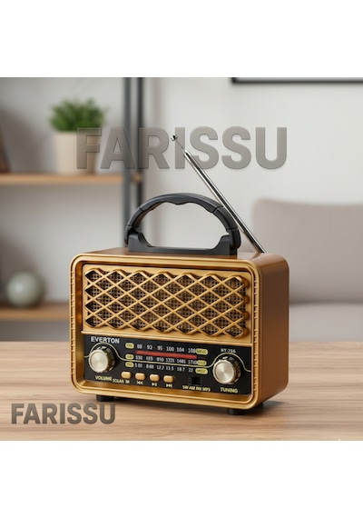 Everton Rt-735 Retro Tasarım Güneş Enerjili Bluetooth Usb/tf Mp3 Fm/am/sw Radyo