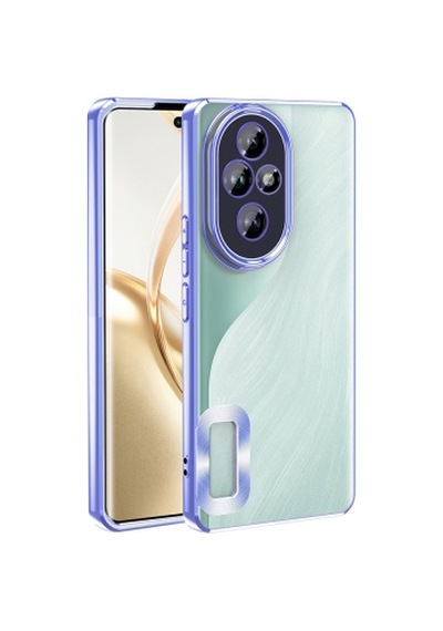 Lexroo Honor 200 Pro Kamera Korumalı Logo Gösteren Omega Tpu Silikon İnce Kılıf - Sierra Mavi