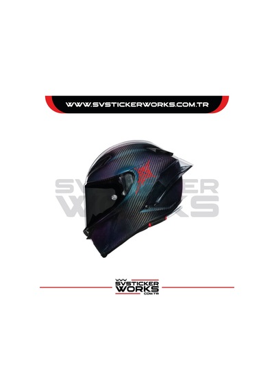 Haç Sticker Kask Sticker Kasklar Uyumlu Tek Yön 1 Adet Kırmızı