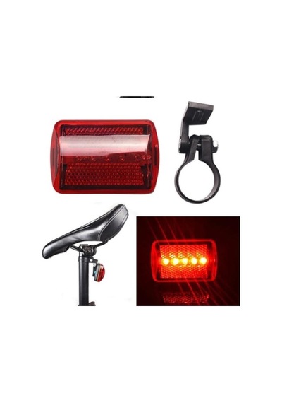 Zhltools Ledli Bisiklet Arka Stop İkaz Lambası Kırmızı