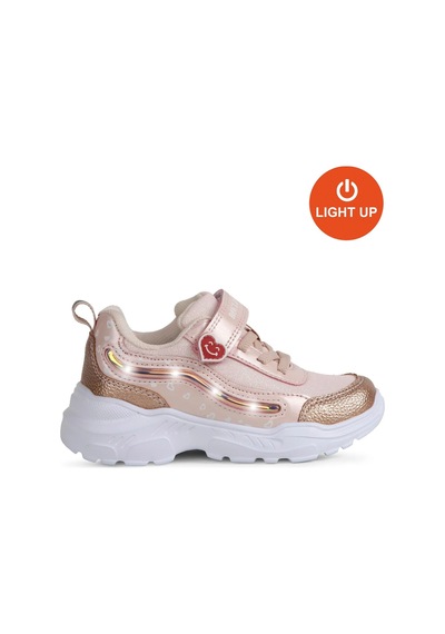 Buckhead Mindy Kız Çocuk Işıklı Spor Ayakkabı - Pudra Bronz Buck3031-009 Pudra