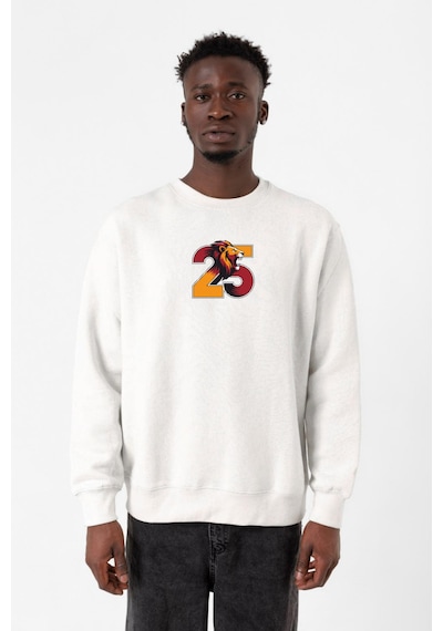 25 Aslan Beyaz Erkek 2ip Sweatshirt Beyaz
